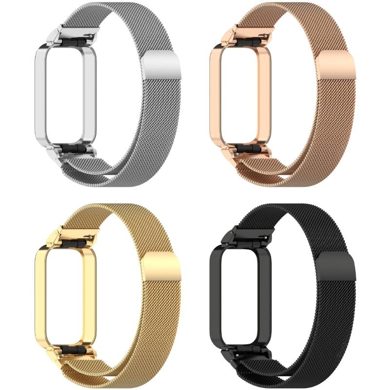 Adjustable Watch Band Stainless Steel Watch Bracelet Smartwatch Wristband Enjoy Comfort for Band 9 Active