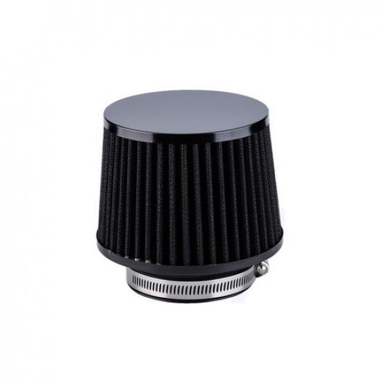 Black 65mm/2.5'' ID Air Filter & Rubber Adapter For Motorcycle Scooter Dirt Bike
