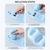 Inflatable Travel Neck Rest With Adjustable Air Volumes U Shape Contoured Suitable for Outdoor Activity