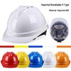 V-Shaped Fiberglass Safety Helmet - Anti-Smash, Thickened, Breathable, White