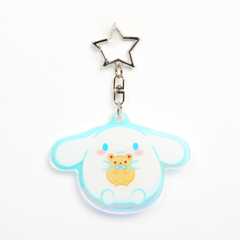Cinnamoroll Hologram Keyring B (Round) Cinnamoroll