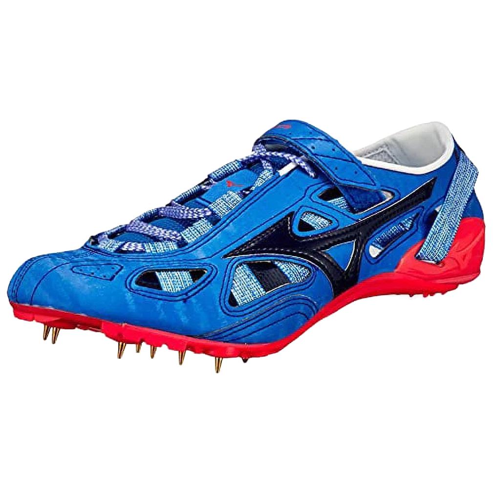 Mizuno Professional Fabric Synthetic Leather Shock Absorbing Non-Slip Wear-Resistant Breathable Low-Top Running Shoes Men Sneaker Blue Red U1GA210025