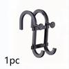 1/5pcs Double S-shape Hooks Multi Functional Storage Rack Shower Wiper Hooks for Clothes Hats Bathroom Phone Holder