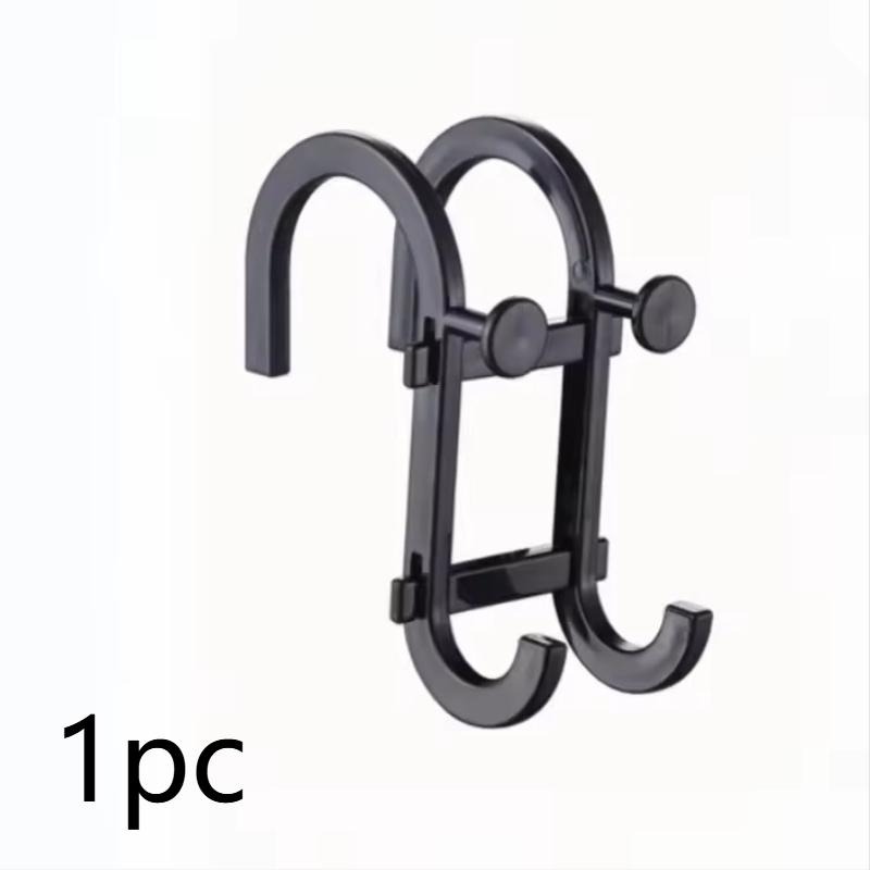 1/5pcs Double S-shape Hooks Multi Functional Storage Rack Shower Wiper Hooks for Clothes Hats Bathroom Phone Holder