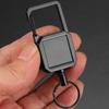 High Resiliences Steel Wire Rope Elastic Keychain Easy To Pull Buckle Keyring