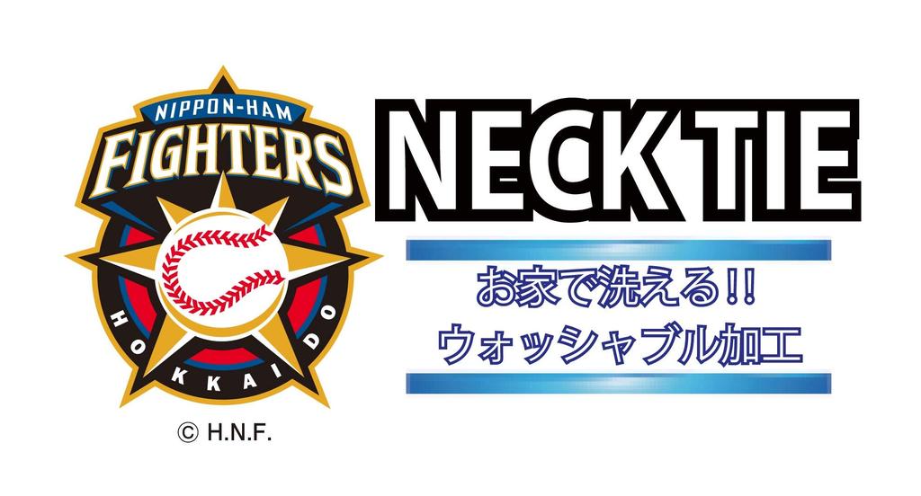 [Fighters] Hokkaido Nippon-Ham Fighters Merchandise Necktie (Black Square 296)
