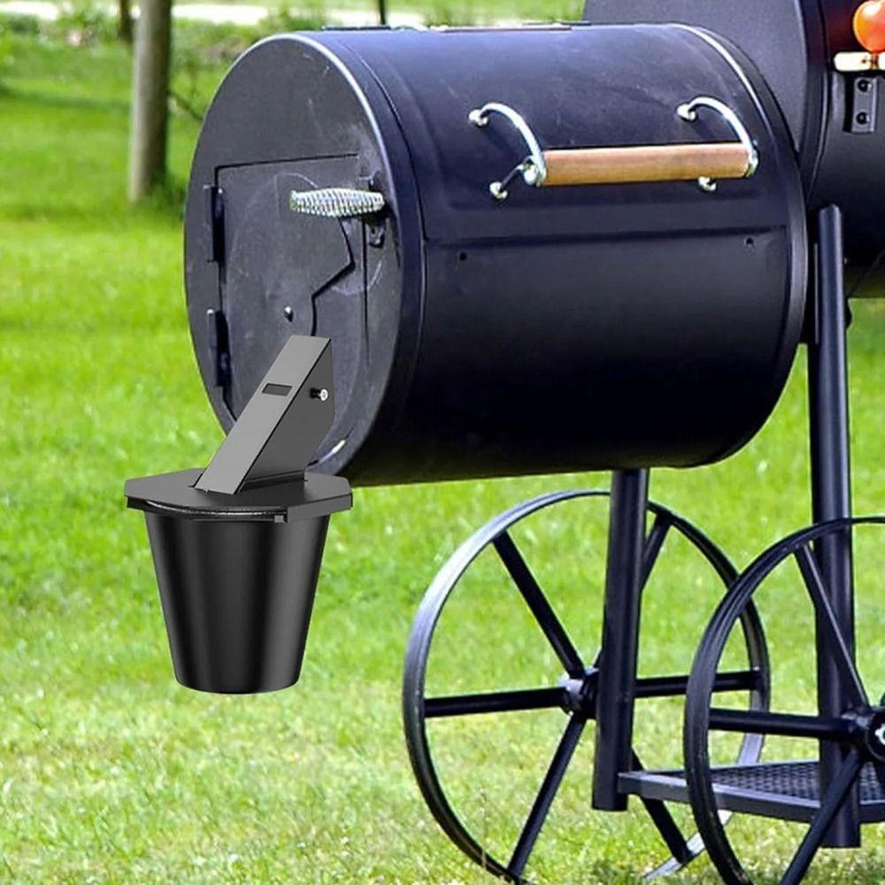13pcs Rust-Proof Lidded Smoker Drip Bucket Sturdy Metal Material Portable Oil Drip Catcher  Picnic