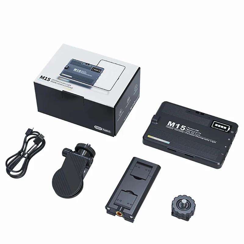 RGB Camera Light Pocket LED Fill Lights for Video Recording Selfie Light Full Color 3000-9900K with Clip 1500mAh Rechargeable