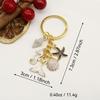 Creative Starfish Drip Oil Keychain Pendant for Women
