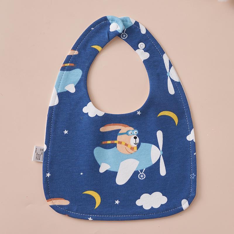U-Shaped Pure Cotton Bib - Super Soft, Waterproof, Adjustable for Newborns, Ideal for Autumn/Winter