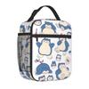 Pokemon Snorlax Lunch Bag Cute Lunch Box School Portable Thermal Lunch Bags For Child Oxford Print Cooler Bag