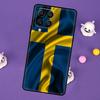 Sweden Flag Cover For Samsung Galaxy M54 M14 M34 M33 M13 M23 M53 M15 M55 M31 M51 M20 M30s M32 M52 Case