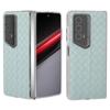 For Honor Magic V2 RSR Porsche Design Case Woven Texture Leather+PC Phone Cover Clear Edge