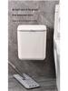 Wall-Mounted Kitchen Waste Bin with Lid - Ideal for Food Waste, Living Room, Bathroom, or Hanging Storage.