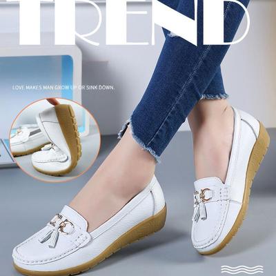 Jarní boty pro maminky Ploché boty pro volný čas Slip on Soft Shoes Plus Size