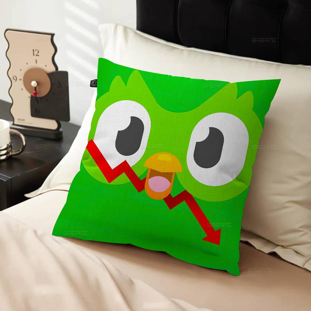 D-Duolingo Green pillow cover sofa cushion cover home room decoration children gift