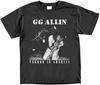 GG Allin Terror In America T-shirt Vintage Punk Rock Poison Idea The Exploited