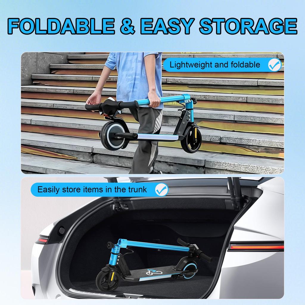 Elektrische Step Kind EMOKO A43 130W Motor Geschikt Voor Kinderen van 6-10 Jaar Topsnelheid 16Km/h Max Bereik 10Km Belasting 68Kg