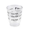 Espresso Heat-resistant with Scale Heavy Duty Measuring Cup Shot Glass Bartender Tools Jigger