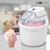 Machine à glace/Sorbetière duo deux compartiments Clatronic ICM 3764 Blanc