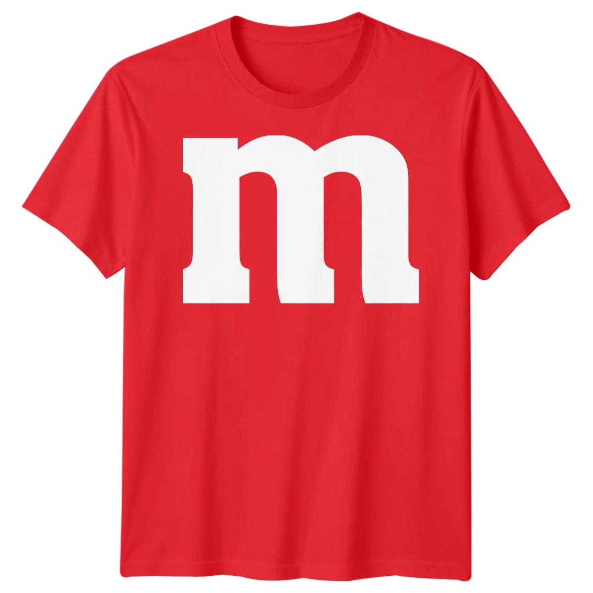 

M Letter Initial Alphabet Mens T-Shirt Women Tee Graphic Unisex Tee 3XL