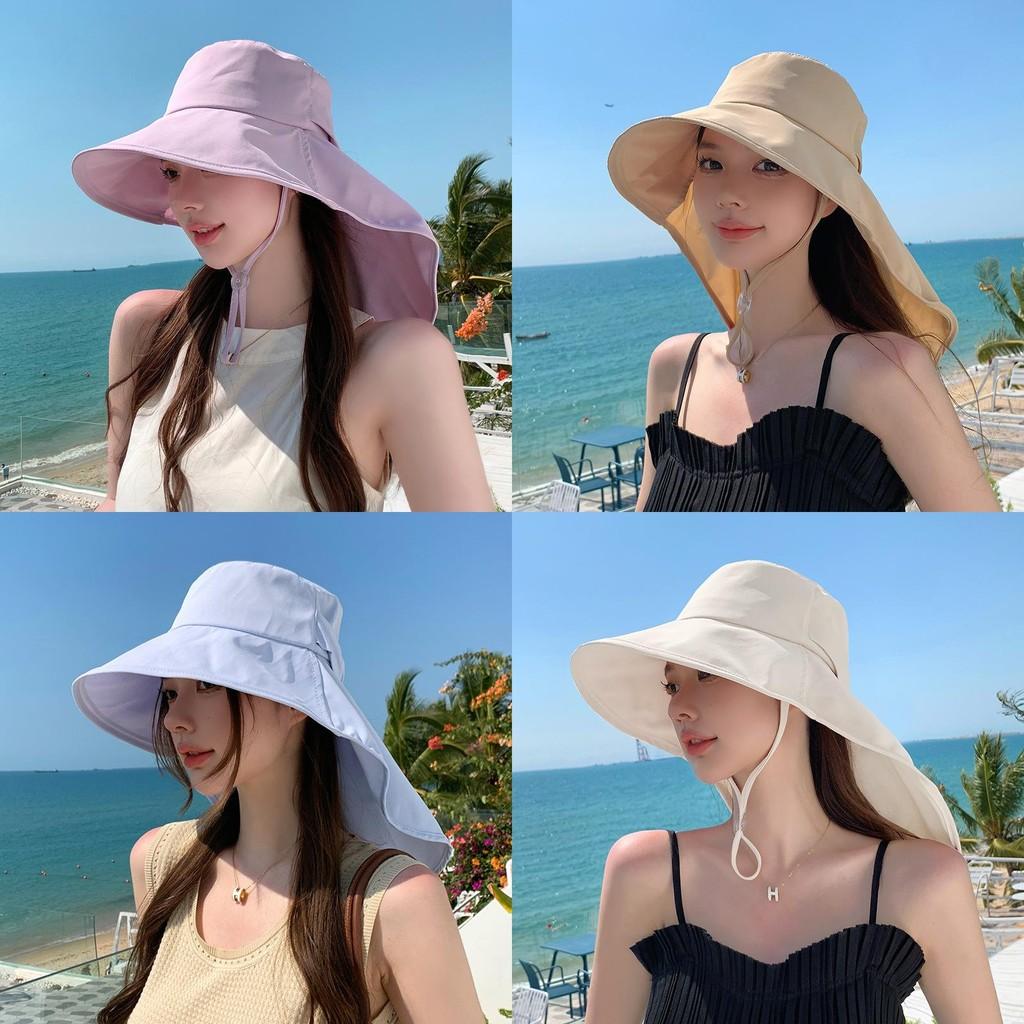 Summer Foldable Cap With Wide Brim For Sun Protection And Outdoor Style For Women