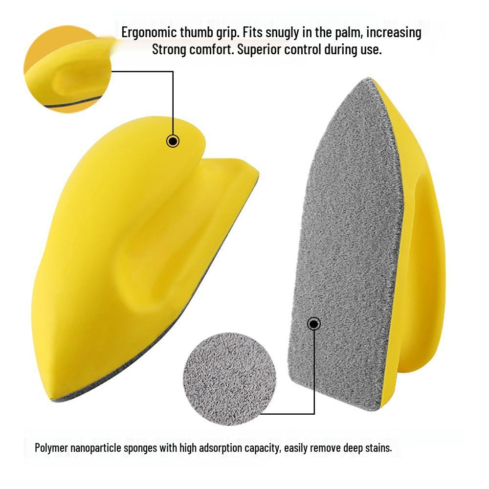 5-Piece Velcro Round Mouse-Shaped Sanding Blocks for Wood Furniture & Crafts Repair