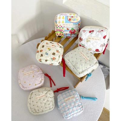 Women's Sanitary Pouch  Cute Mini Bag for Tampon & Makeup Organizer  Small Portable Coin Purse with Zipper