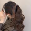 Large Size Bowknot Ribbon Hair Clip Fabric Hairpin Creative Vertical Clip  Female