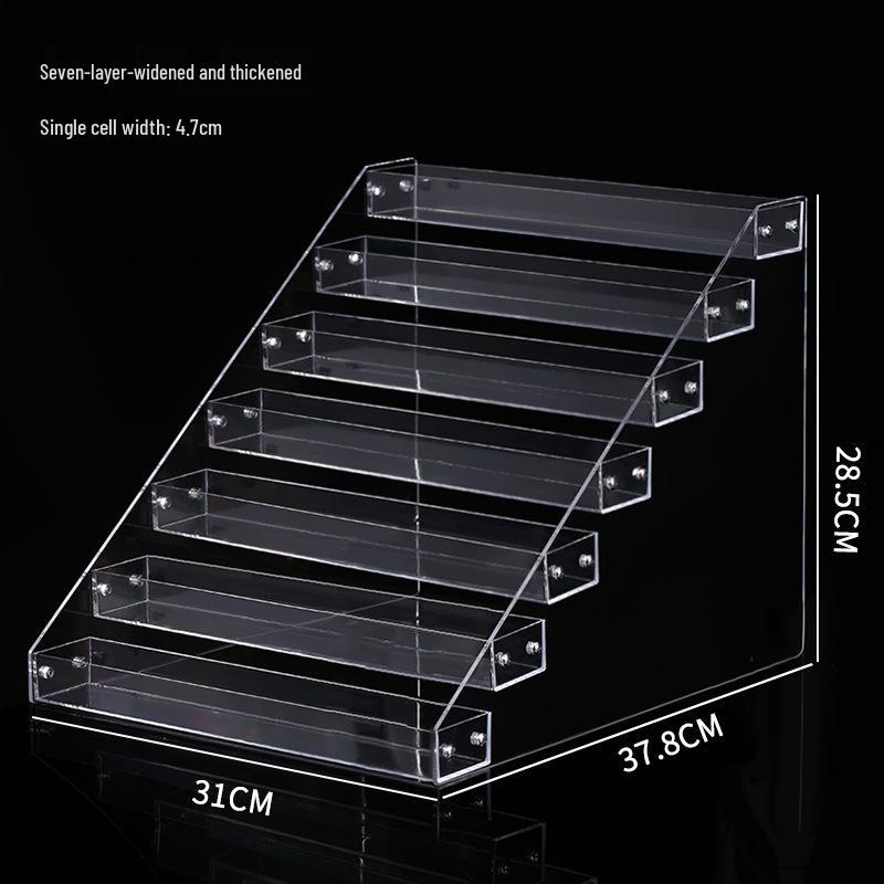 Multi-layer Transparent Cosmetic Organizer for Eyeshadow, Powder, Lipstick, Perfume, and Nail Polish