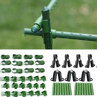 10Pcs 11mm Universal Plastic Clips Plant Support Fixed Connector Pillars Gardening Fixed Bracket Climbing Pergola Connector