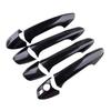 NUOVO Set di Copri Maniglia Esterna per Porta Tappo Decorativo Texture Fibra di Carbonio Adatto per Mercedes Benz W246 W204 W212 X204 W166 W117 Guida Sinistra Nero
