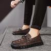 Men's Casual Shoes Crocodile Pattern Leather Men's Classic British Style Loafers Men Party Wedding Flats