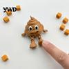 Funny Office Gadget 3D Printed Poop Figurine, Articulated Cartoon Fake Desk Toy Portable Decompression Figure with Movable Joints, Novelty Gag