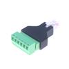 1Pc Cctv Adapter Connector Ethernet Male Plug To Screw Terminal Block 6 Pin With Terminal Plug Splitter Rj12 6P6C