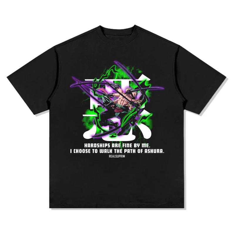 

One Piece Roronoa Zoro TShirt for Men Women 100 Cotton Relaxed Fit Breathable Casual Streetwear Short Sleeve Graphic Tee S