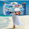 Ultra-Soft Beach Towel with Elsa Theme,Ideal for Pool - Camping, Diving - Perfect Travel Essential, Vibrant Beach Towel.