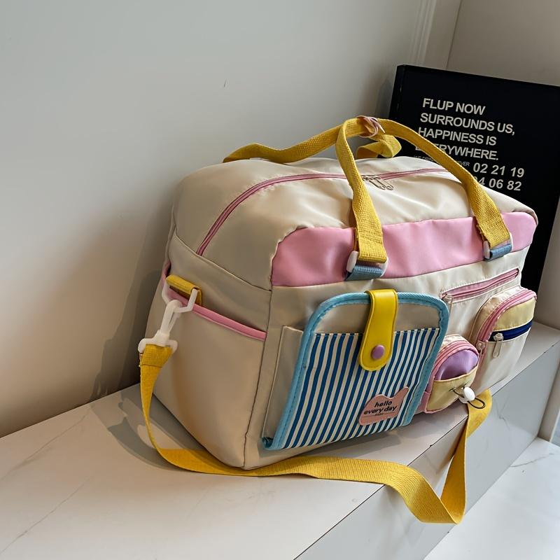 1Pc Travel bags Luggage bags Dopamine yoga swimming fitness bags Women's short business trips Boarding travel bags Lightweight luggage storage bags