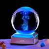 Bluetooth Colorful Night Light with Girlfriend Figure Display - Crystal Ball Holiday Gift