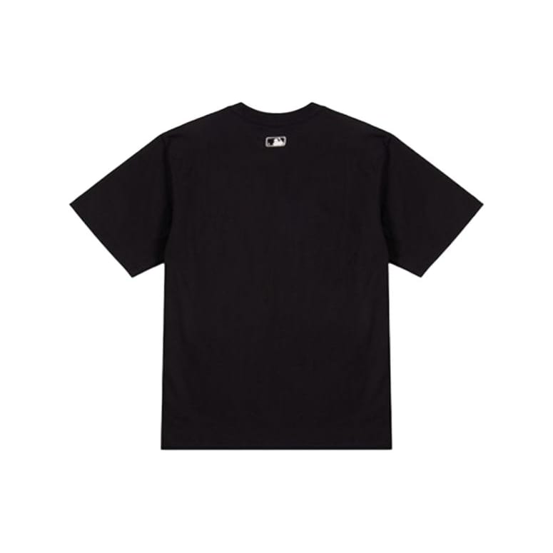MLB New York Yankees T Shirts Unisex Black Crew Neck Moderate Straight Fit 3ATSB0233-50BKS
