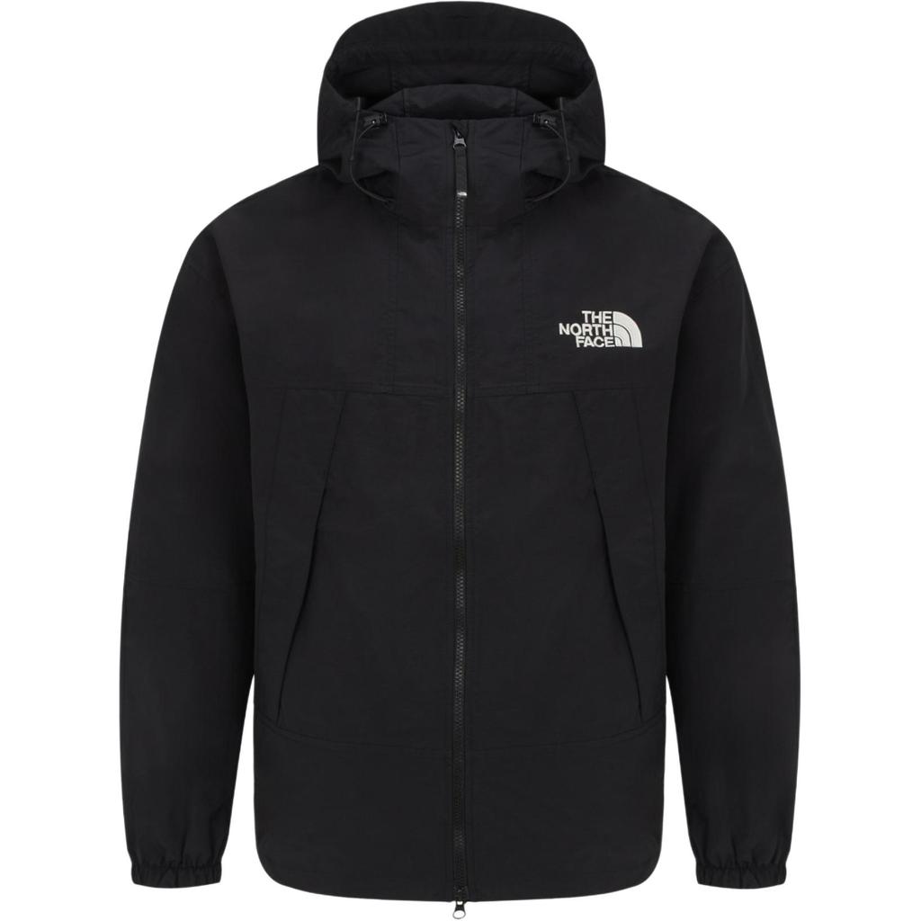 The North Face Logo Zip-Up Hooded Long Sleeve Jacket Men jackets Black NJ3BR03A