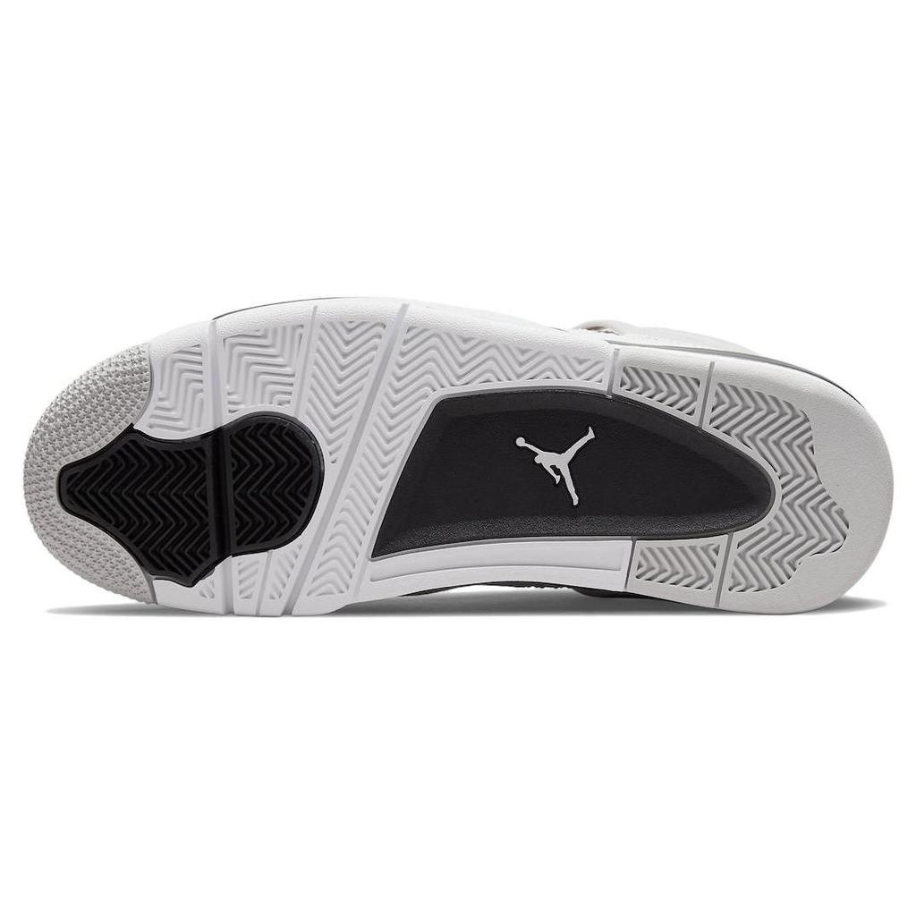 Air Jordan 4 Retro Military Black Unisex Sneakers White Neutral-Grey DH6927-111
