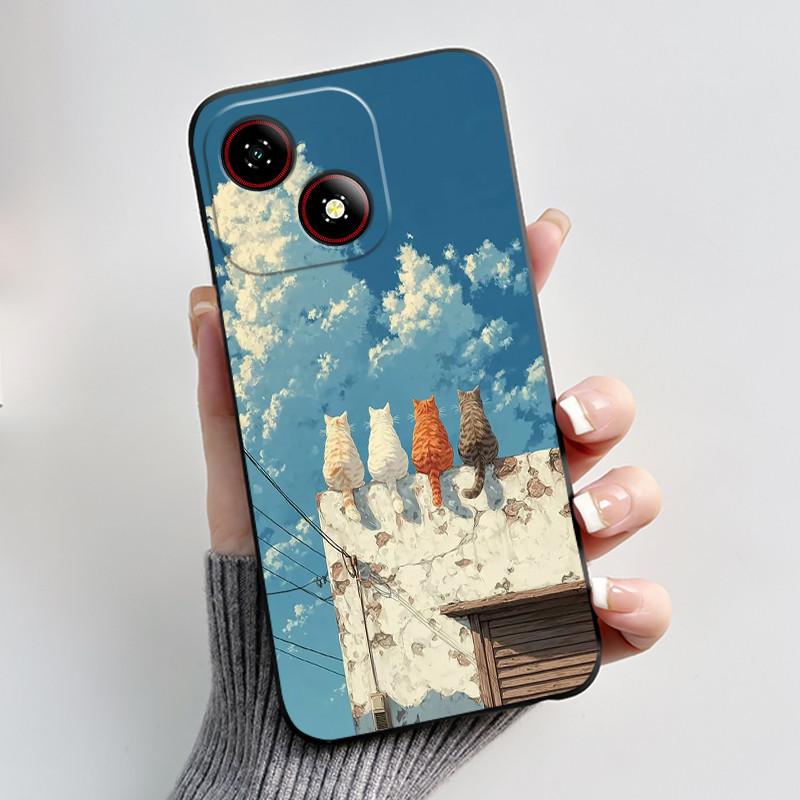 For ZTE Blade A35e Case Luxury Cute Cool Boys Girls Soft Matte Silicone Back Cover For ZTE Blade A35e Phone Bag Shell BladeA35e