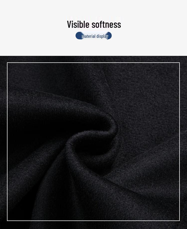 FAPAI Men's 70% Merino Wool Long Overcoat