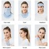 Women UPF50 Sunscreen Mask Outdoor Activities Ice Silk Face & Neck Cover Bandana with Instant Cooling 4-Way Stretch for Cycling