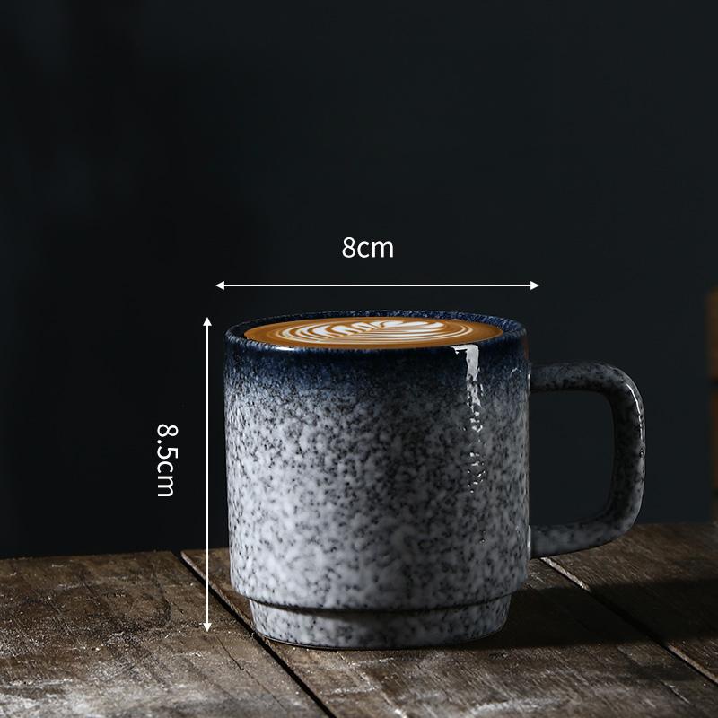 Ceramic Mug Coffee Mug Latte Mug Milk Cup Breakfast Cup Vintage Japanese Tea Cups 300ml
