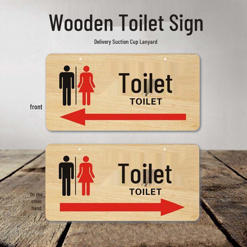 Reversible Wooden Door Sign: Welcome/Open & A/C On/Out on Business