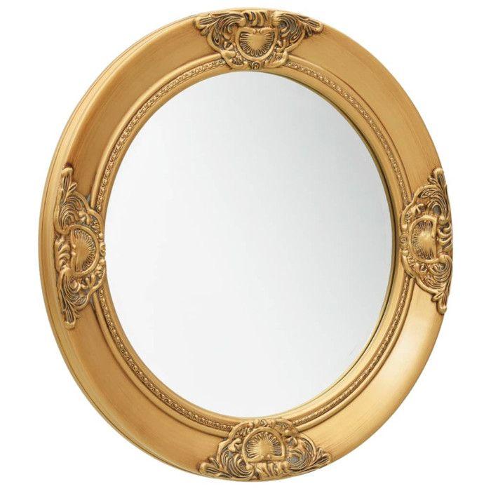 VidaXL Wall Mirror Baroque Style 50 Cm Gold 320345
