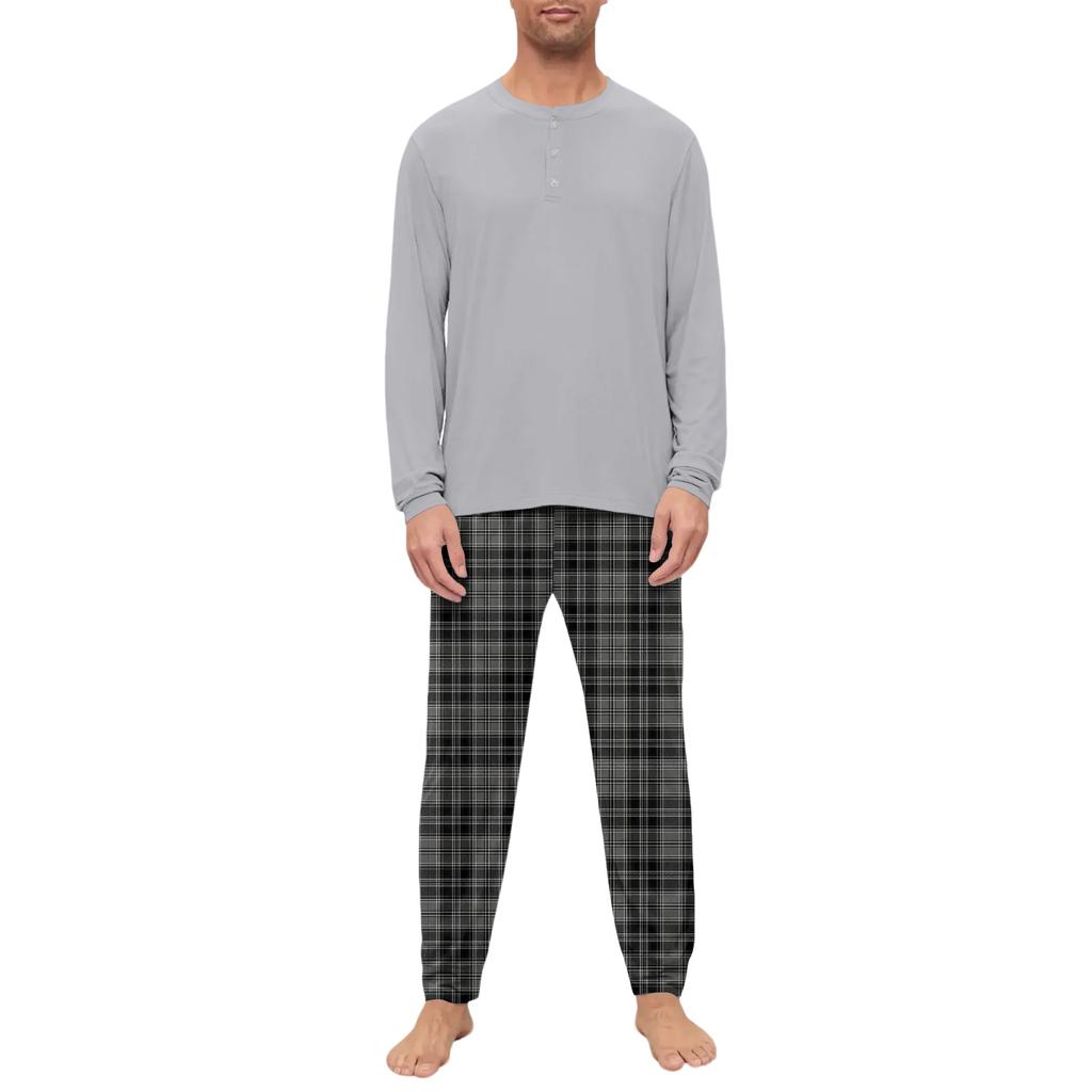 Men's Pajama Set, Long Sleeve And Long Pants, Two-piece Set
