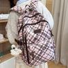 Schoolbag New Fashion Large Capacity Casual Printed Plaid Popular Backpack Outdoor Travel Backpack Girls Middle School School Bag